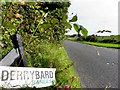 Damaged sign, Derrybard Road