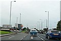 Approaching the cinema entrance on the A580