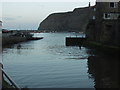 Looking out from Staithes beck