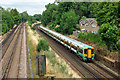 Down train at bridge RED2/3, Coulsdon