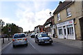 Royston Town centre looking westwards towards Baldock