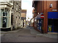 Looking down Durngate street