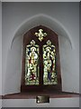 NY0301 : St Cuthberts Church, Seascale, Stained glass window by Alexander P Kapp