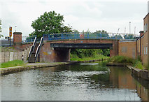 SP1383 : Lincoln Road Bridge near Acock's Green, Birmingham by Roger  D Kidd