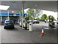 Petrol station forecourt on the A311 Cricklade Road