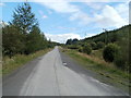 Power lines cross over the road, Banwen Pyrddin