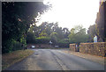 Road junction by Swanbourne church