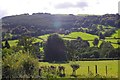 View South from Upper Llanover towards the Goose and Cuckoo