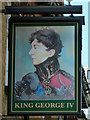 The King George IV inn sign