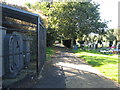 Footpath 3105 is the western boundary for Littlehampton cemetery