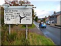 A road sign on the A938 in Carrbridge