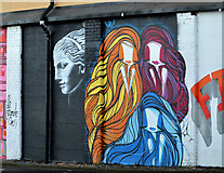 J3474 : Mural, Corporation Street, Belfast (4) by Albert Bridge
