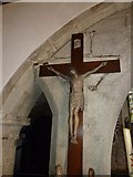 SZ5277 : St Mary & St Rhadegund, Whitwell: crucifix by Basher Eyre