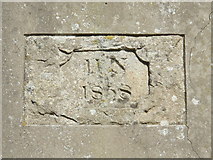 NY6166 : Date stone on the modern farmhouse at Birdoswald by Mike Quinn