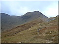 NN4035 : Sketchy path on the Sròn nan Eun ridge of Creag Mhor by Alan O'Dowd