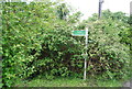 Footpath signpost, Barn Meadow