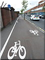 Cycle path in Belfast