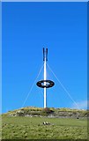 SX4554 : Sculptural mast on Mount  Wise by Steve  Fareham