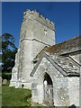 SY7188 : Whitcombe Church- tower by Basher Eyre