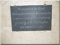 SY7188 : Whitcombe Church- memorial (1) by Basher Eyre