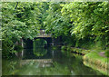 Approaching Yardley Road Bridge east of Tyseley, Birmingham