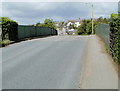 ST1096 : Road bridge over a railway near Trelewis by Jaggery