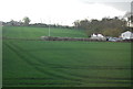 Farmland between the railway line and A2