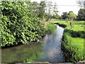 River Coln downstream from bridge at Coln St Dennis