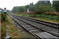 Two tracks into one east of Llanwrtyd station