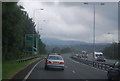 A55, approaching the A470 turning