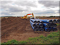 Laying New Water Main on Wootton Wold