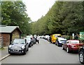 Busy parking area SE of Storey Arms Centre, Brecon Beacons