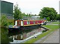 Narrowboat leaving Minworth Middle Lock, Birmingham