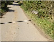NJ6501 : Bridge stone parapet on minor road to Birchfold by Stanley Howe