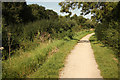 SK6734 : Grantham Canal towpath by Richard Croft