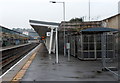 Sloping canopy, platform 4, Newport railway station