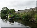 Moored narrowboat near Kiln House