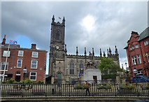 SD9205 : Oldham Parish Church and War Memorial by SMJ