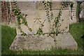 Benchmark on buttress of Great Fencote Church