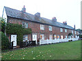 Cottages in the evening gloom