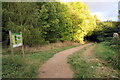 Path at the entrance to Linslade Wood