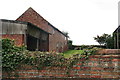 Kenwick Thorpe Farm: old buildings over an ivy covered wall