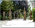 Ornate entrance to Shirenewton Hall