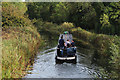 Narrowboat approaching Duston Junction West Lock