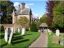 TQ5446 : The lodge to Hall Place, Leigh from the churchyard by Marathon