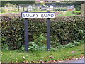 TM4181 : Locks Road sign by Geographer