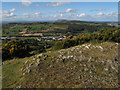 Rocky summit with trig point