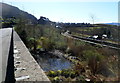 Disused railway viewed from High Street, Blaenau Ffestiniog 