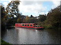 Canal boat at north exit of Salop Road bridge