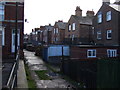 Alley at back of Horsforth Avenue, Bridlington